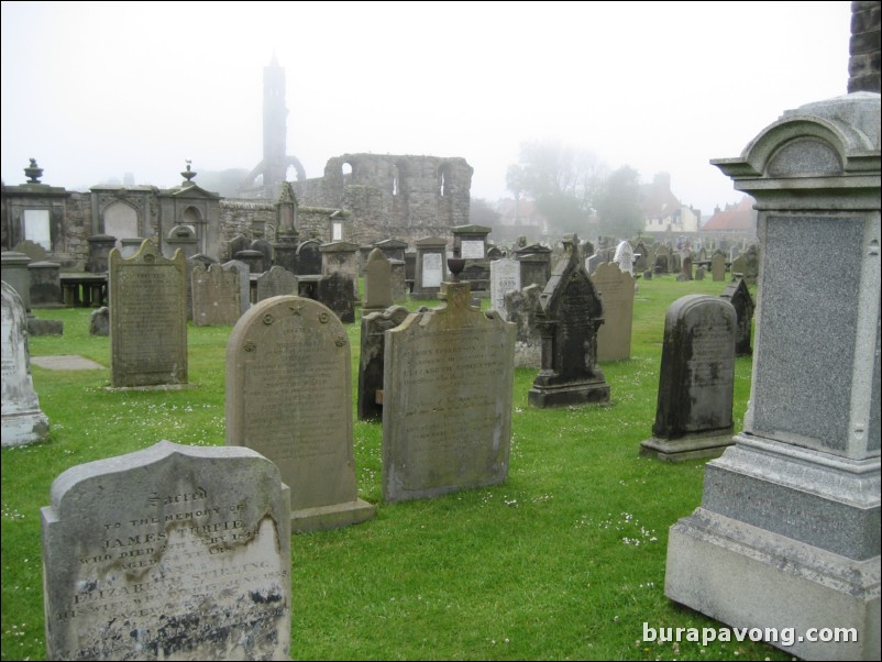 St. Andrews Cathedral, ruins and cemetary.