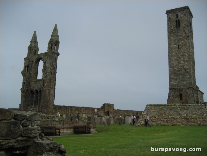 St. Andrews Cathedral, ruins and cemetary.