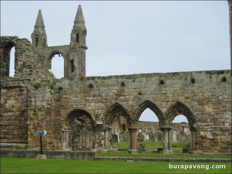 St. Andrews Cathedral, ruins and cemetary.