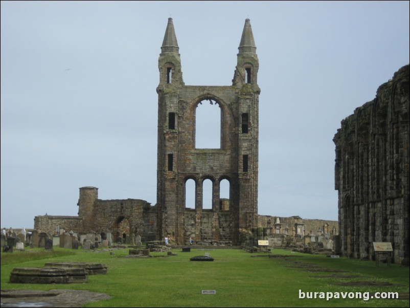 St. Andrews Cathedral, ruins and cemetary.