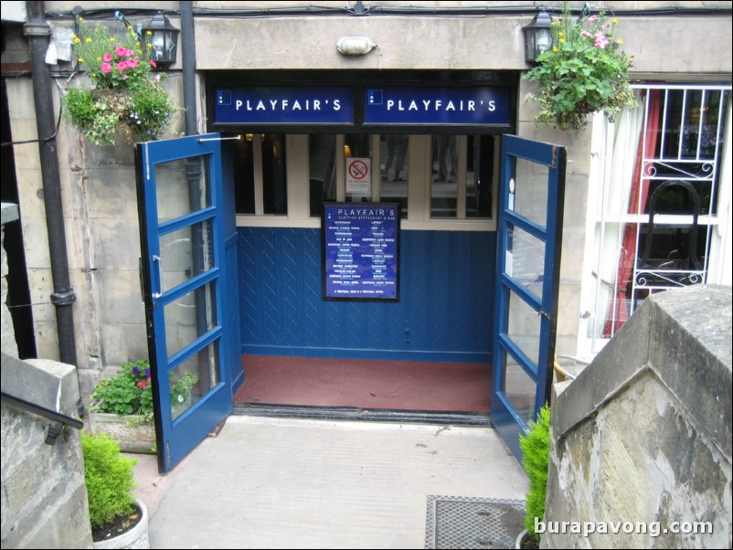 Playfair's restaurant.