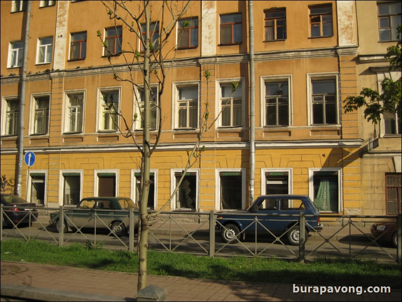 Downtown St. Petersburg around the River Neva.