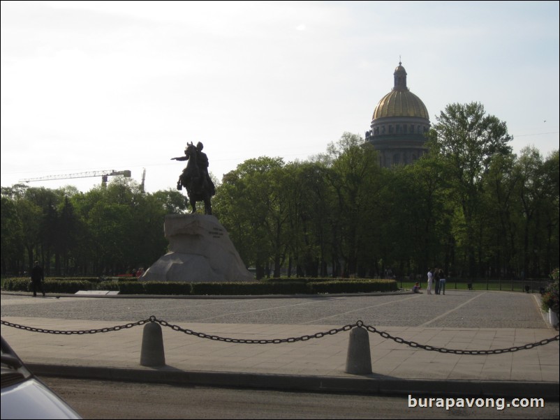 The Bronze Horsemen, monument to Peter the Great, founder of St. Petersburg.