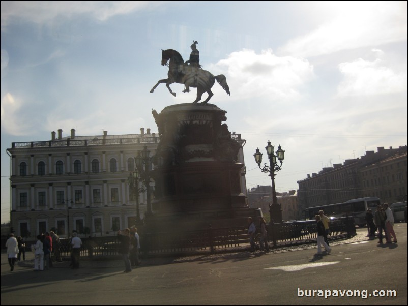 The Bronze Horsemen, monument to Peter the Great, founder of St. Petersburg.