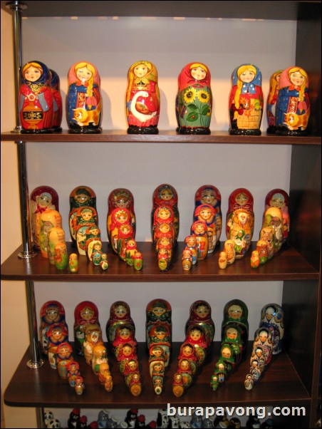 Matryoshka nesting dolls.