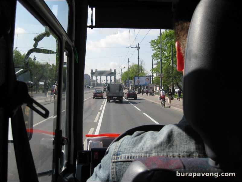 Leaving St. Petersburg for the Tsar's Village in the town of Pushkin.