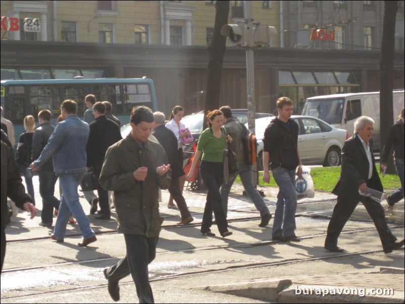 Leaving St. Petersburg for the Tsar's Village in the town of Pushkin.