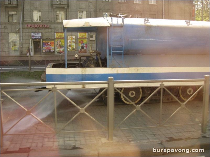 Leaving St. Petersburg for the Tsar's Village in the town of Pushkin.