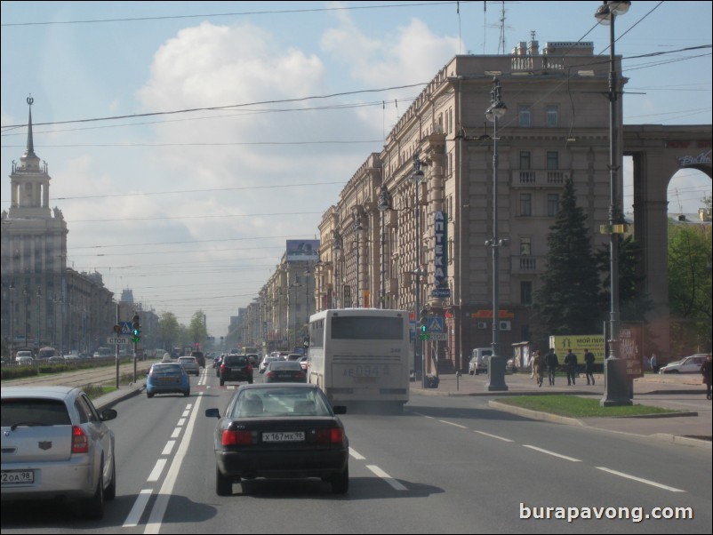 Leaving St. Petersburg for the Tsar's Village in the town of Pushkin.