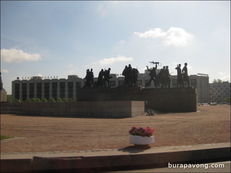 Monument to the Heroic Defenders of Leningrad.