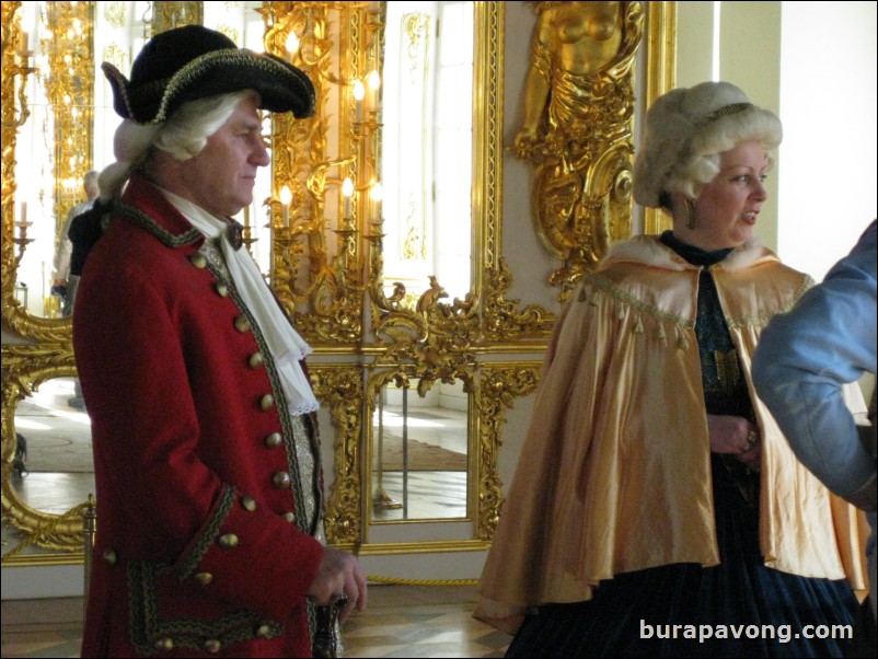 Inside Catherine's Palace in Tsarkoye Selo (Tsar's Village).