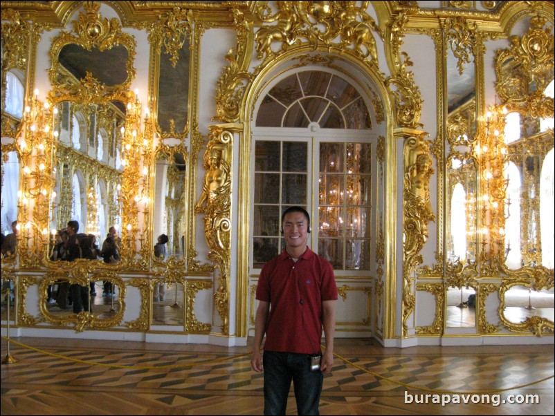 Inside Catherine's Palace in Tsarkoye Selo (Tsar's Village).