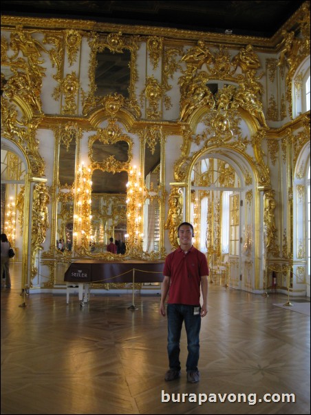 Inside Catherine's Palace in Tsarkoye Selo (Tsar's Village).