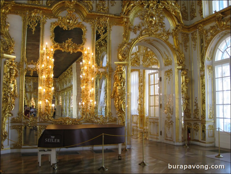 Inside Catherine's Palace in Tsarkoye Selo (Tsar's Village).