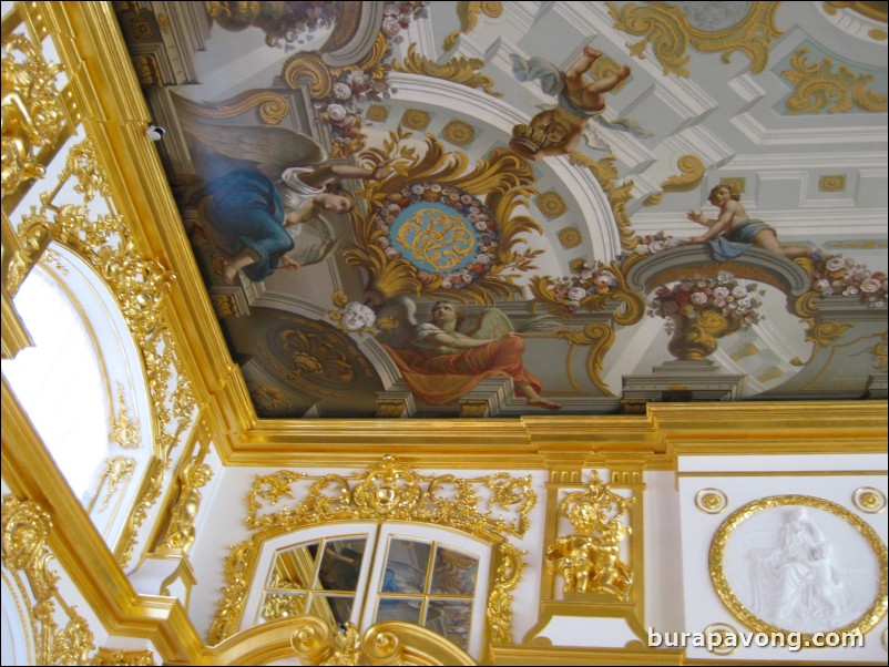 Inside Catherine's Palace in Tsarkoye Selo (Tsar's Village).