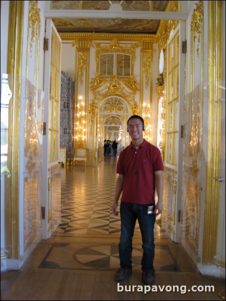 Inside Catherine's Palace in Tsarkoye Selo (Tsar's Village).