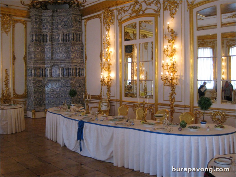 Inside Catherine's Palace in Tsarkoye Selo (Tsar's Village).