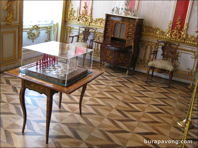 Inside Catherine's Palace in Tsarkoye Selo (Tsar's Village).