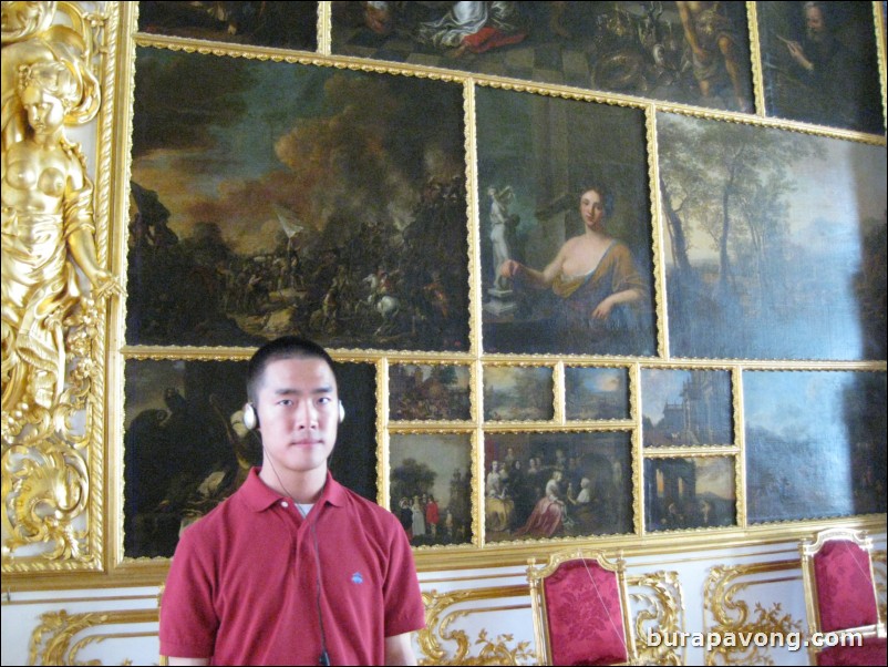 Inside Catherine's Palace in Tsarkoye Selo (Tsar's Village).