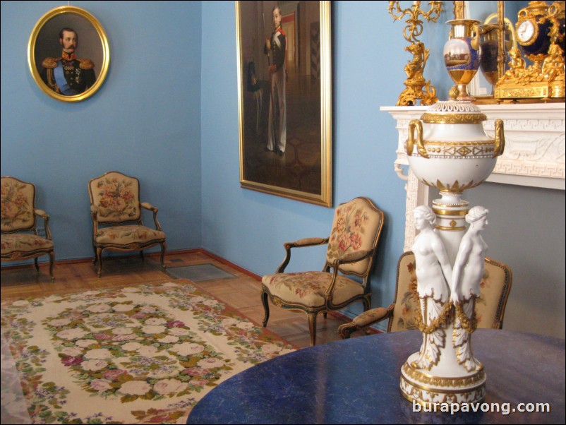 Inside Catherine's Palace in Tsarkoye Selo (Tsar's Village).