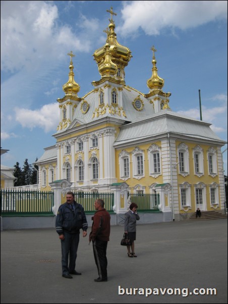 The East Chapel of Peterhof Palace.