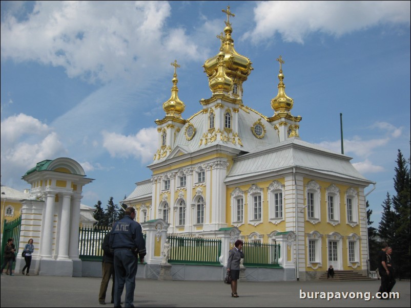 The East Chapel of Peterhof Palace.