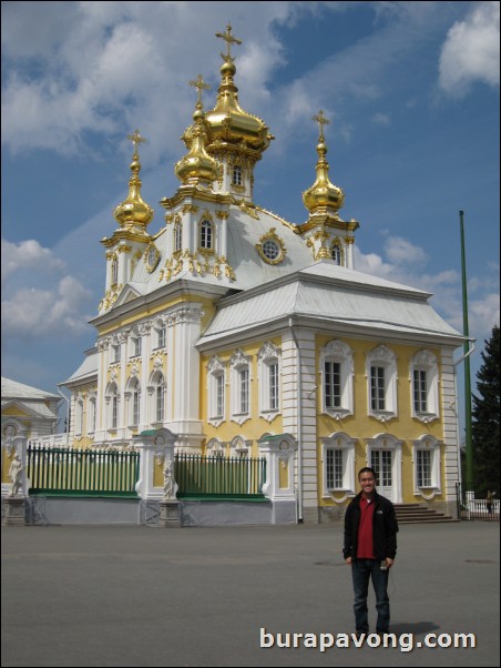 The East Chapel of Peterhof Palace.