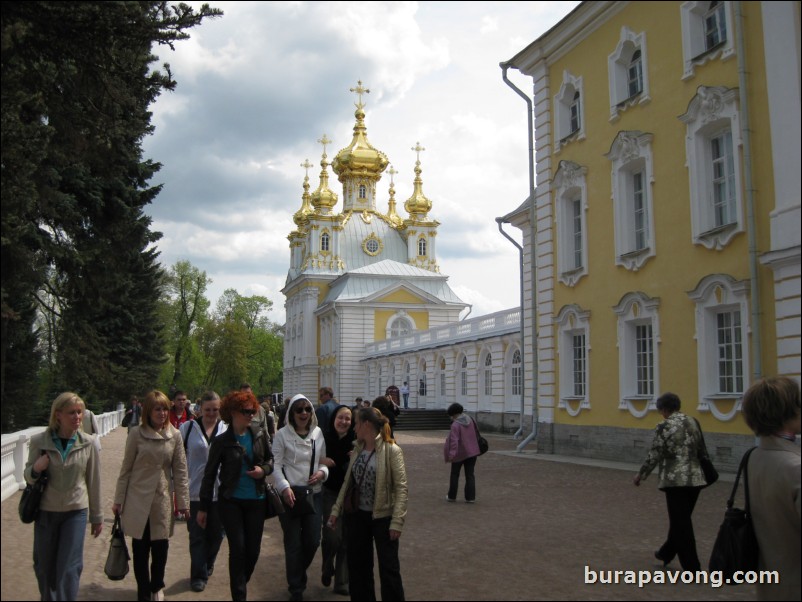 The East Chapel of Peterhof Palace.