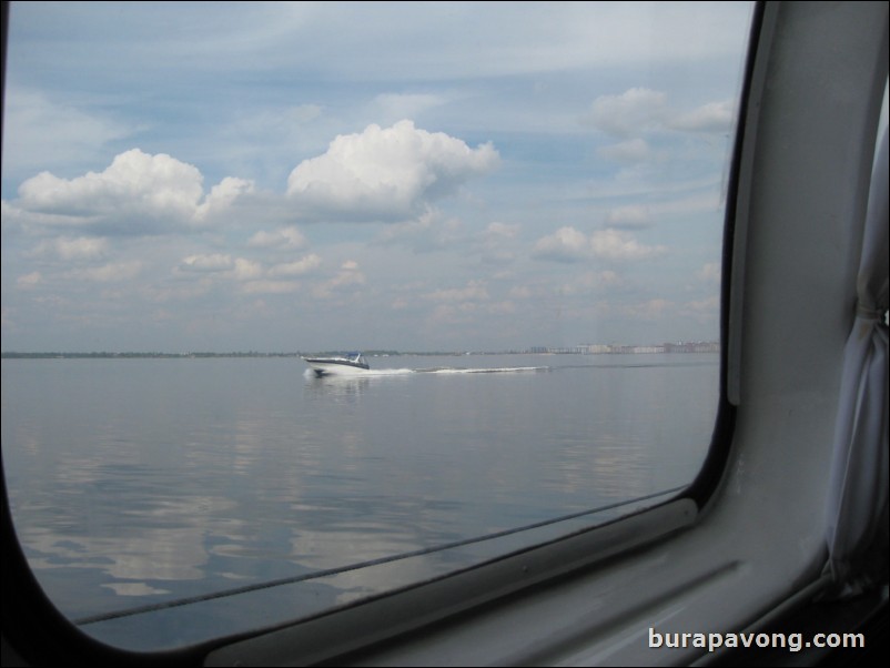 Hydrofoil back to St. Petersburg.