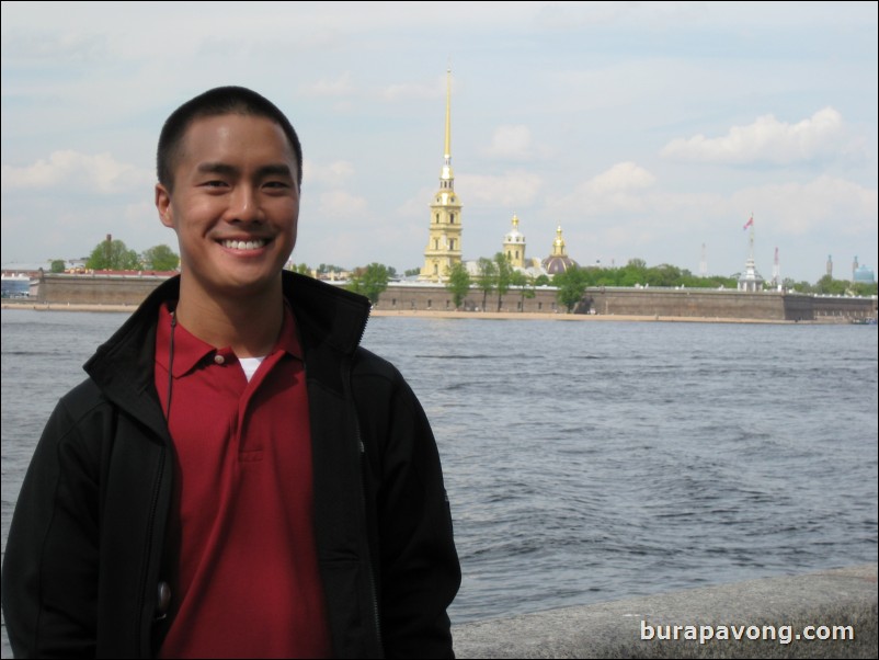 Peter and Paul Fortress and River Neva in background.