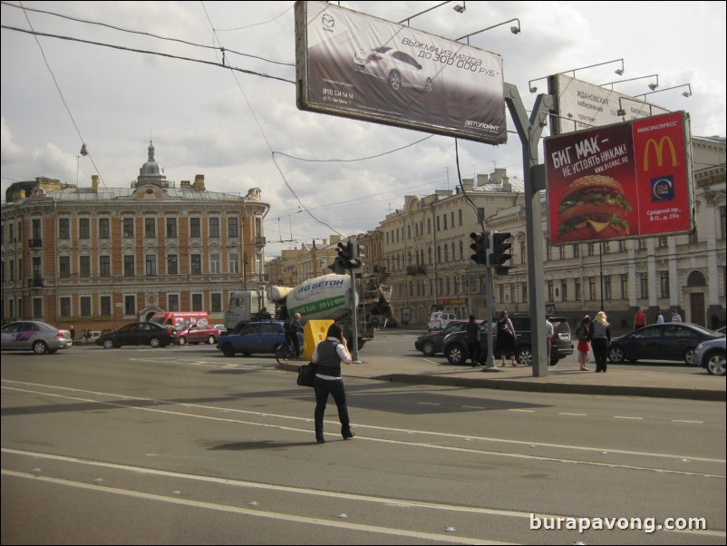 Random shots of downtown St. Petersburg between Peter and Paul Fortress, cruise terminal, and Nikolaevsky Palace.