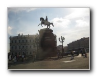 The Bronze Horsemen, monument to Peter the Great, founder of St. Petersburg.