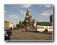 St Isaac's Square with the monument of Nicolas I and St Isaac's Cathedral.