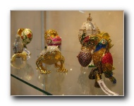 Inside the gift shop at St. Isaac's Square that sold Faberge egg replicas.