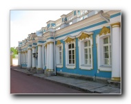 Outside Catherine's Palace in Tsarkoye Selo (Tsar's Village).