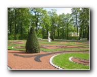 Outside Catherine's Palace in Tsarkoye Selo (Tsar's Village).