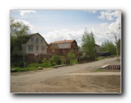 Small neighborhoods spotted along the highway headed towards Peterhof from Pushkin.