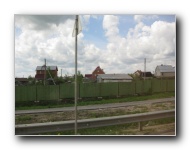 Small neighborhoods spotted along the highway headed towards Peterhof from Pushkin.