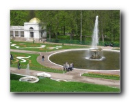 The gardens of Peterhof Palace.