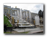 The Grand Cascade, Samson Fountain, and Sea Channel at Peterhof Palace.