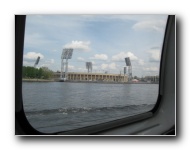 Hydrofoil back to St. Petersburg. Petrovsky Stadium.