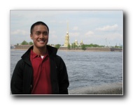 Peter and Paul Fortress and River Neva in background.