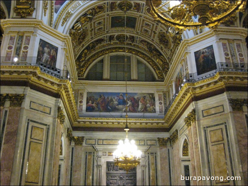 Inside St. Isaac's Cathedral.