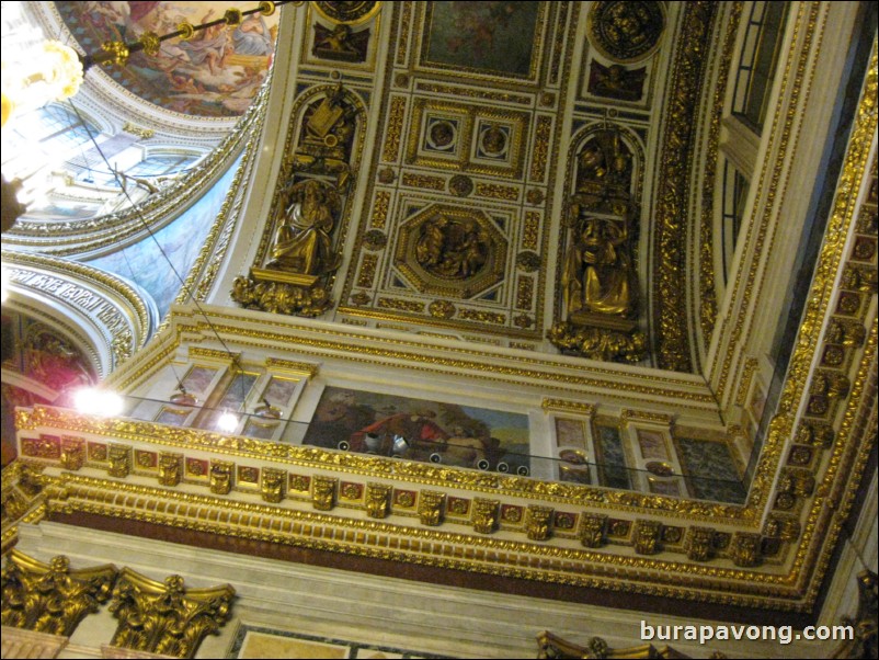 Inside St. Isaac's Cathedral.