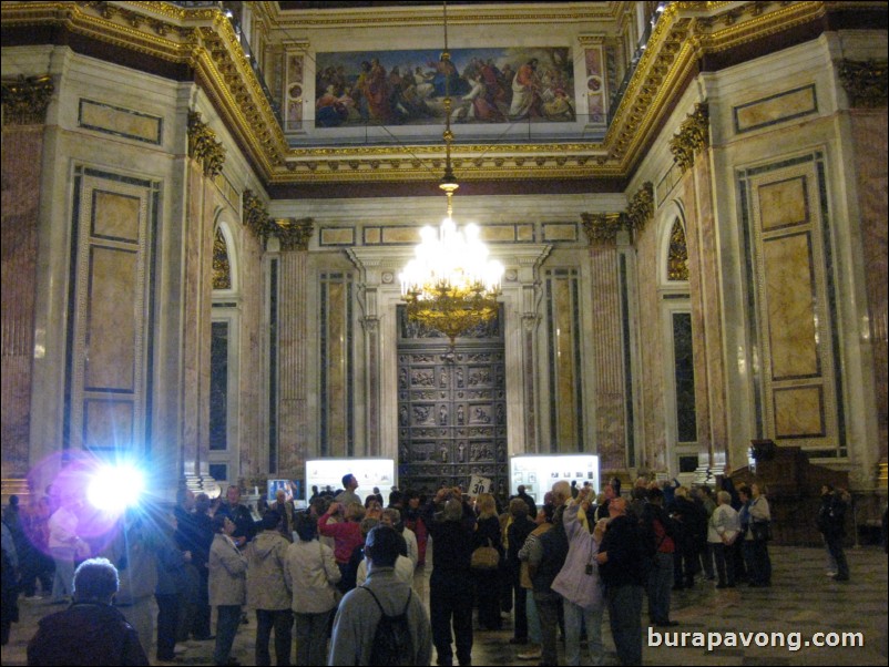 Inside St. Isaac's Cathedral.