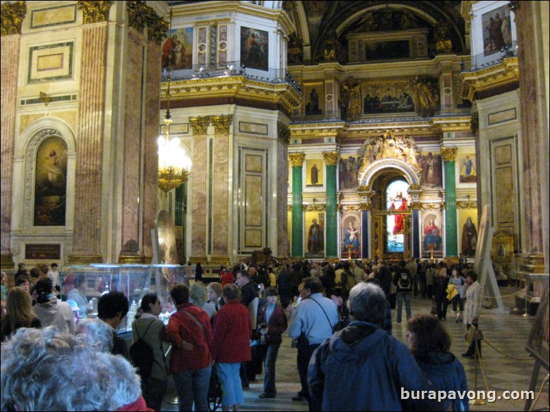 Inside St. Isaac's Cathedral.