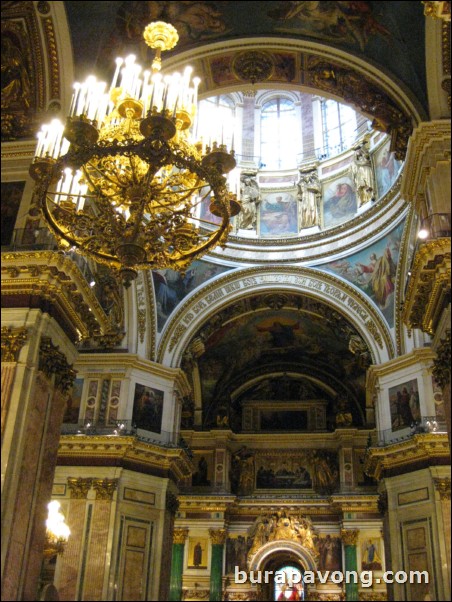 Inside St. Isaac's Cathedral.