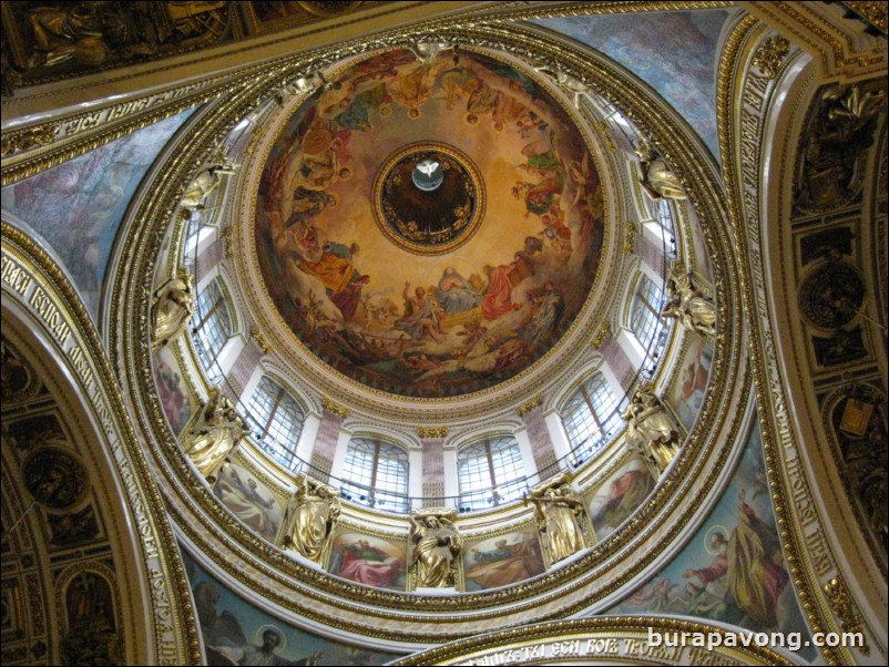 Inside St. Isaac's Cathedral.