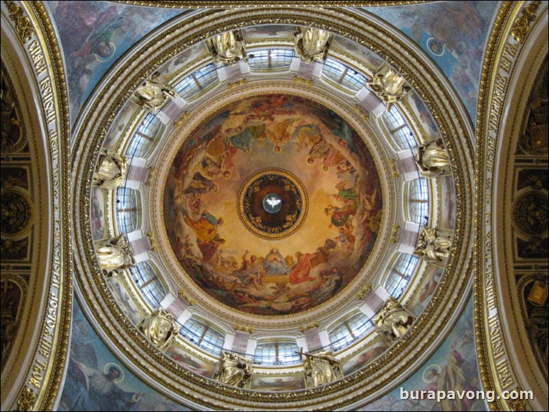 Inside St. Isaac's Cathedral.