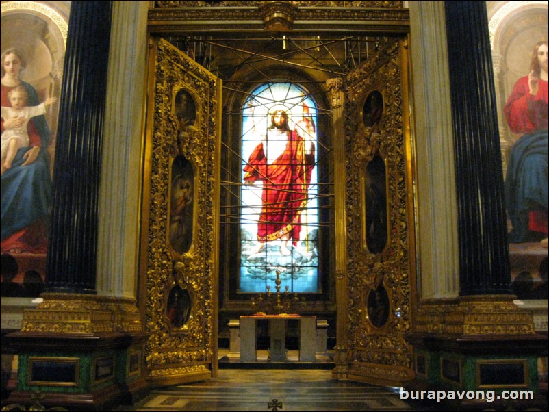 Inside St. Isaac's Cathedral.